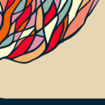 Abstract concept tree banner design with colorful branches, diversity nature illustration. EPS10 vector.